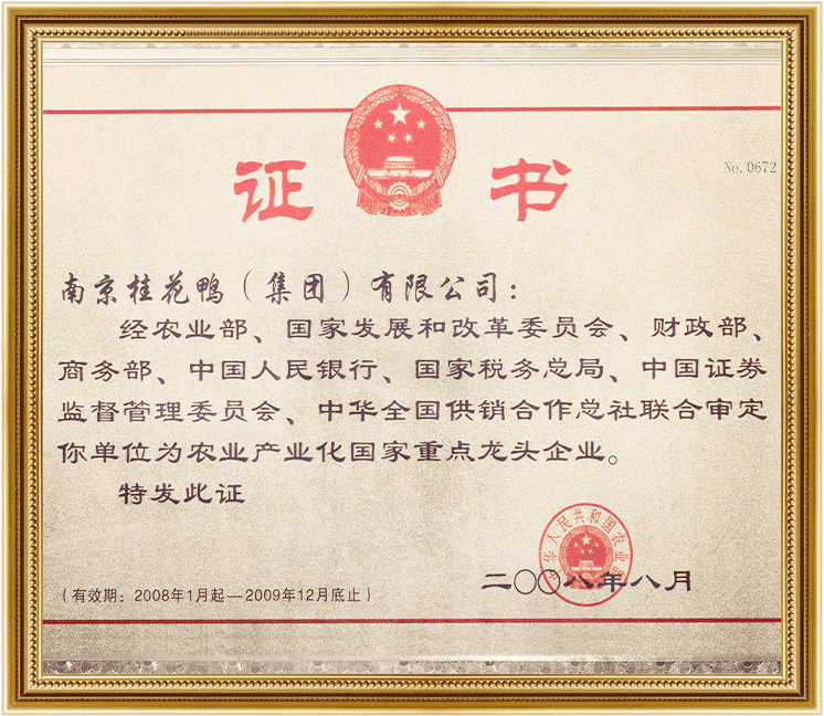 國家重點(diǎn)龍頭企業(yè)